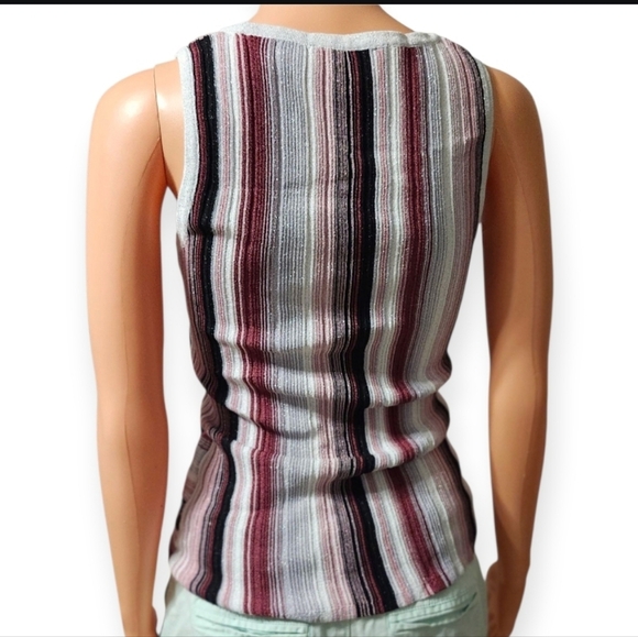 INC International Concepts Multicolor Striped Tank Top - Picture 4 of 6
